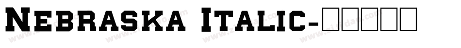 Nebraska Italic字体转换